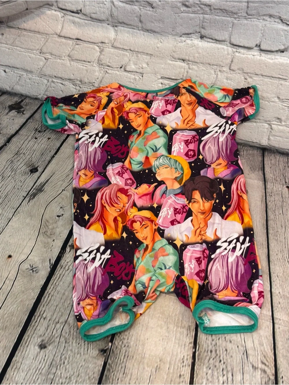 Wei Wei K-POP Saja Boy’s Bamboo Shortie Romper